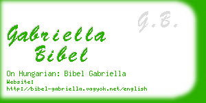 gabriella bibel business card